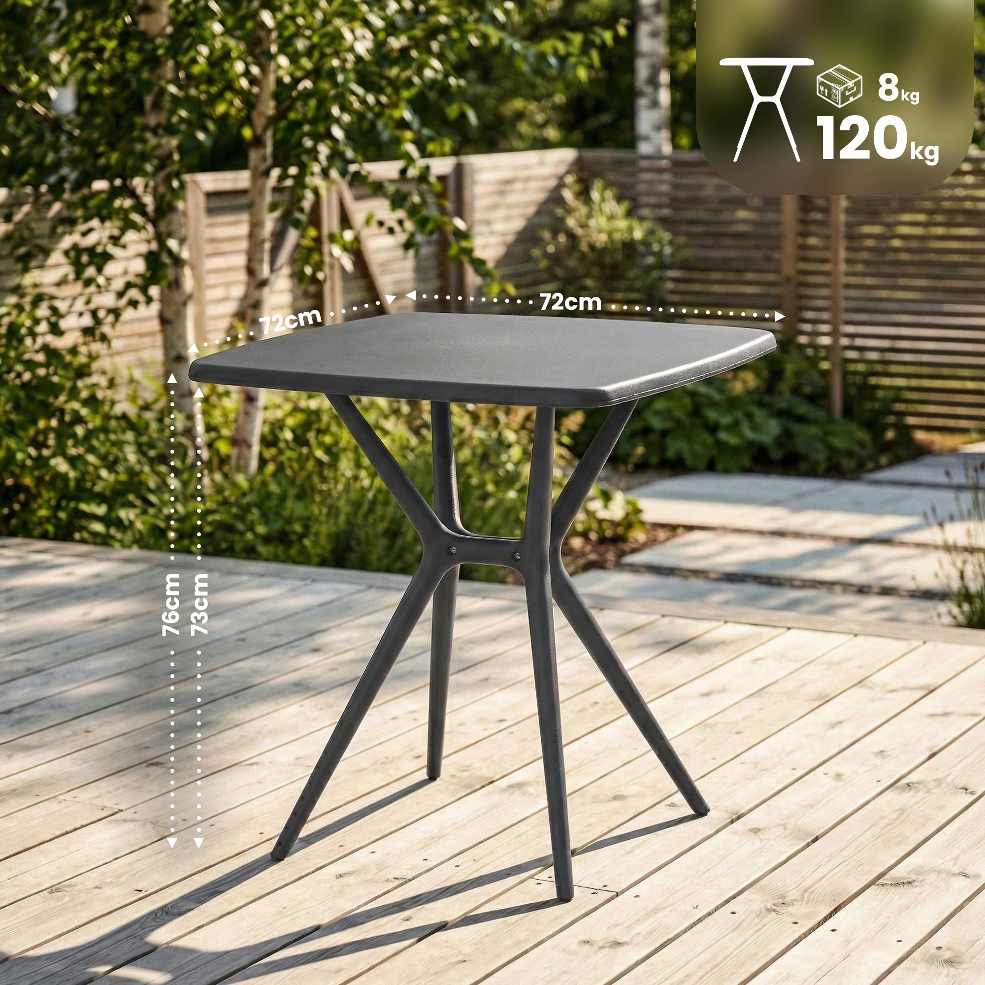 Tisch Becky eckig 72 x 72 cm