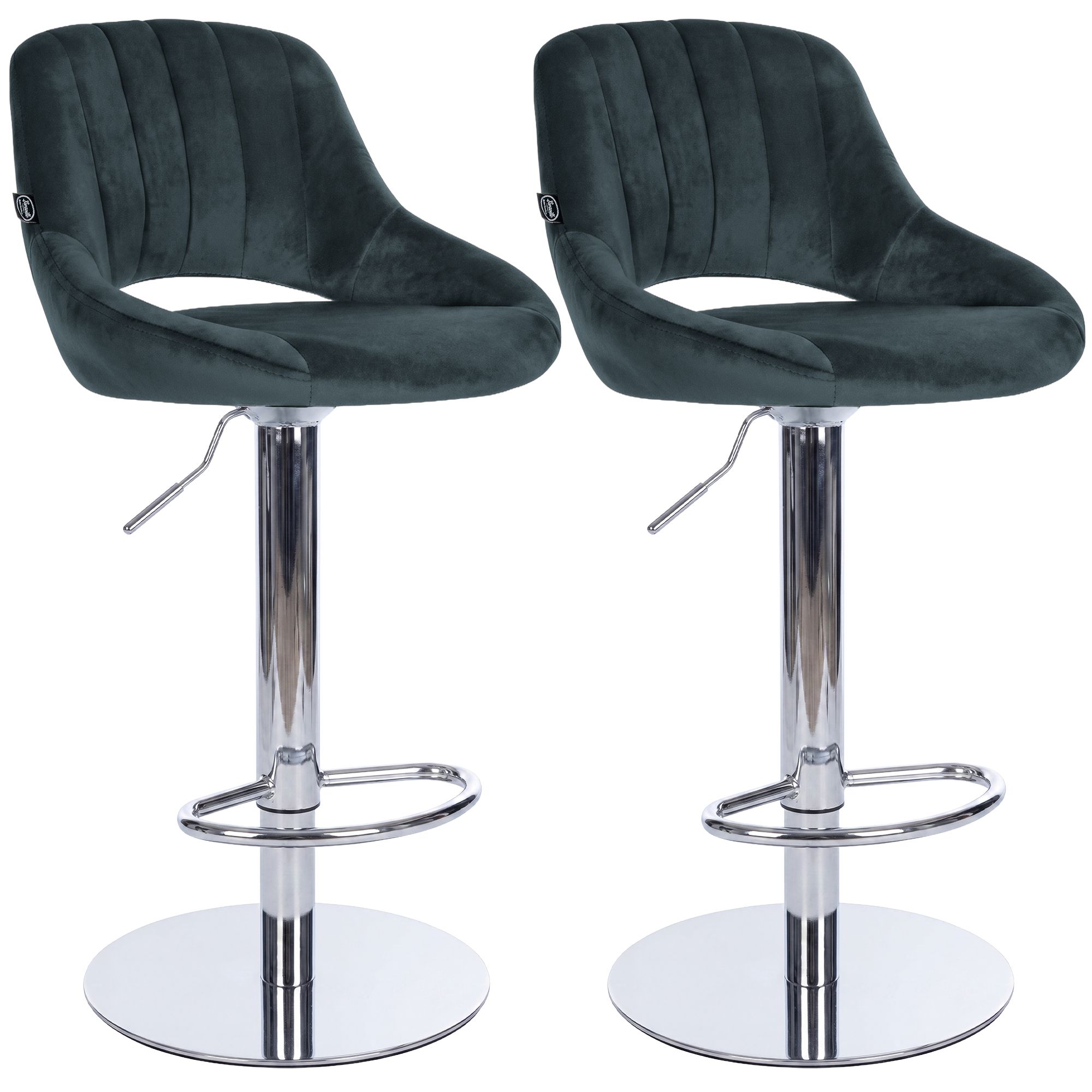 2er Set Barhocker HD Milet C Samt