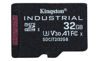 Kingston Technology 32GB microSDHC Industrial C10 A1 pSLC Karte Einzelpackung ohne Adapter