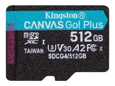 Kingston Canvas Go! Plus - Flash-Speicherkarte - 512 GB - microSDXC UHS-I