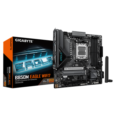 GIGABYTE Mainboard B850M EAGLE WIFI7 Mainboard - Micro ATX - Socket AM5 - AMD B850