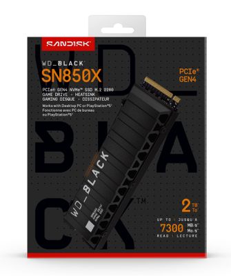 Western Digital Black WD_BLACK SN850X NVMe 2 TB M.2 PCI Express 4.0
