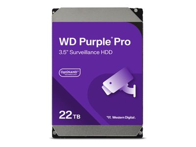 WD Purple Pro WD221PURP - Festplatte - 22 TB - √úberwachung, intelligente Video√ºbertragung - SATA 6Gb/s