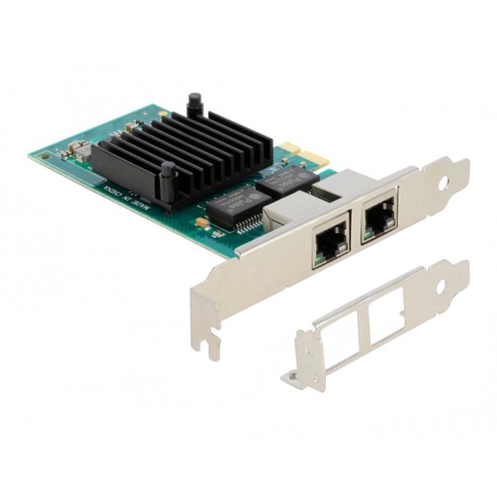 PCIe x1 auf 2x RJ45 Gbit, LAN-Adapter