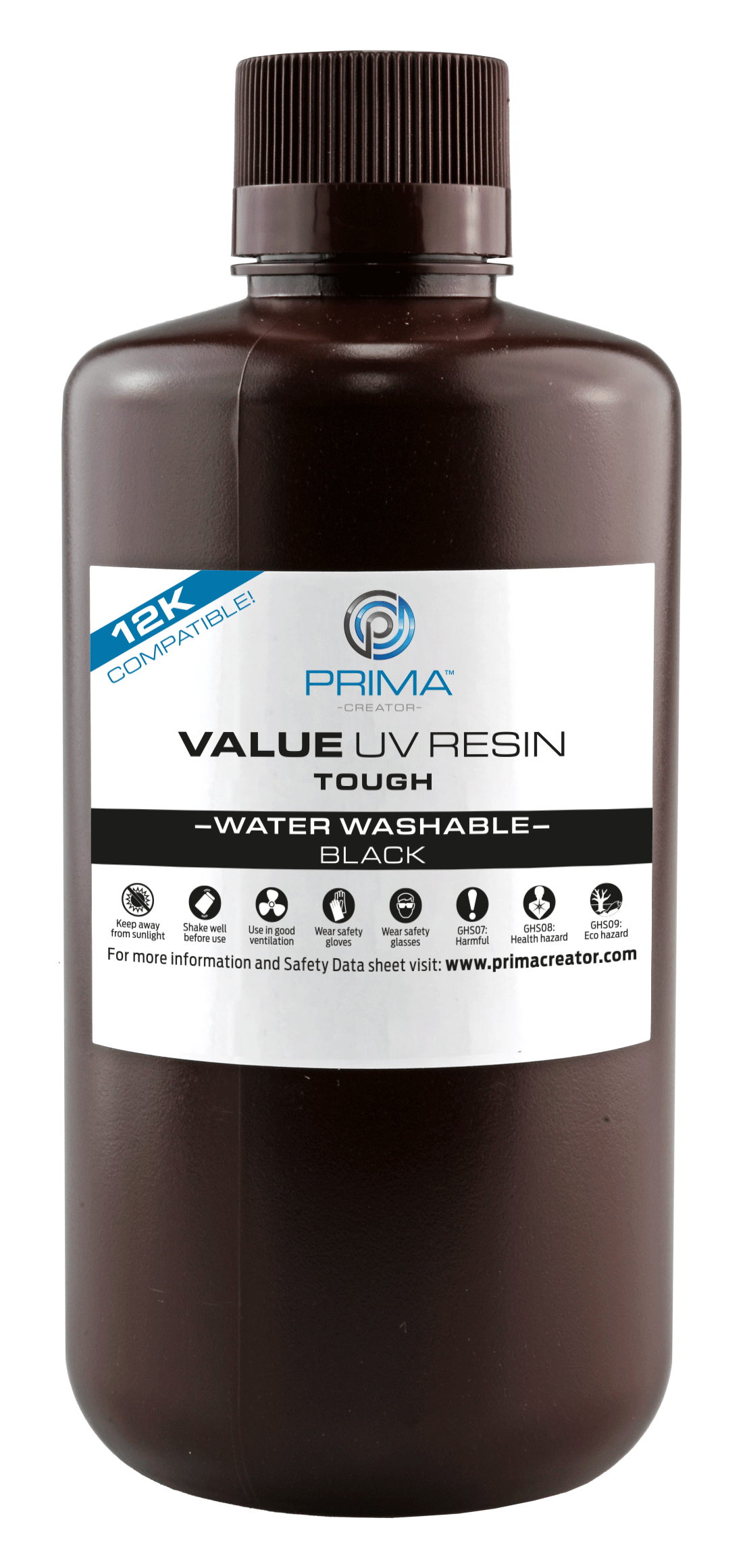 PrimaCreator Value Tough (ABS Like) Water Washable UV Resin - 1kg (5 pcs)