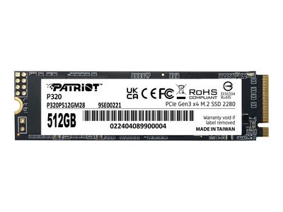 Patriot P320 - SSD - 512 GB - PCIe 3.0 x4 (NVMe)
