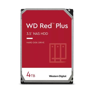 WD Hard Drive Red Plus WD40EFPX - 4 TB - 3.5" - SATA 6 GB/s
