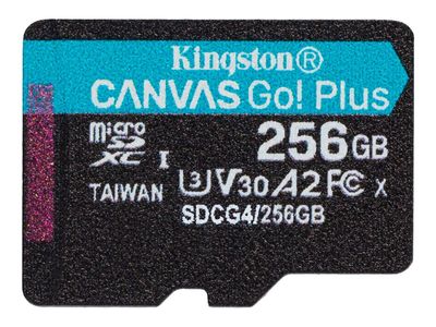 Kingston Flash-Card Canvas Go! Plus - microSDXC UHS-I - 256 GB