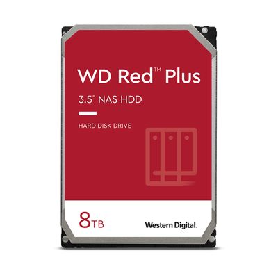 WD HDD Red Plus WD80EFPX - 8 TB - 3.5" - SATA 6 GB/s